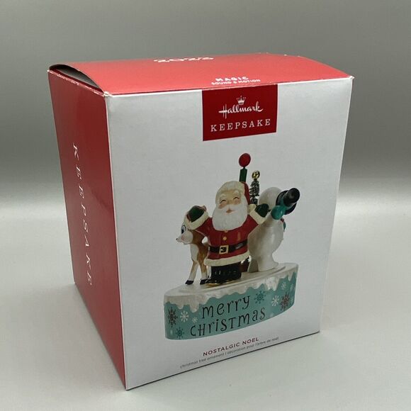 Hallmark Keepsake Merry Christmas Santa Snowman Reindeer Nostalgic Noel Ornament - Picture 7 of 7